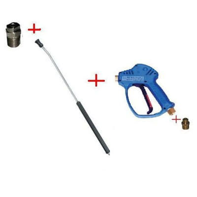 Распылительный пистолет в сборе с форсункой курок RL51 М22х1,5ш  700 мм (нерж).