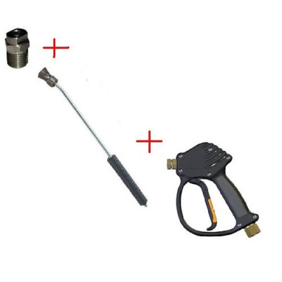 Распылительный пистолет в сборе с форсункой курок RL 11 М22х1,5ш  500 мм. (Изогнутый)
