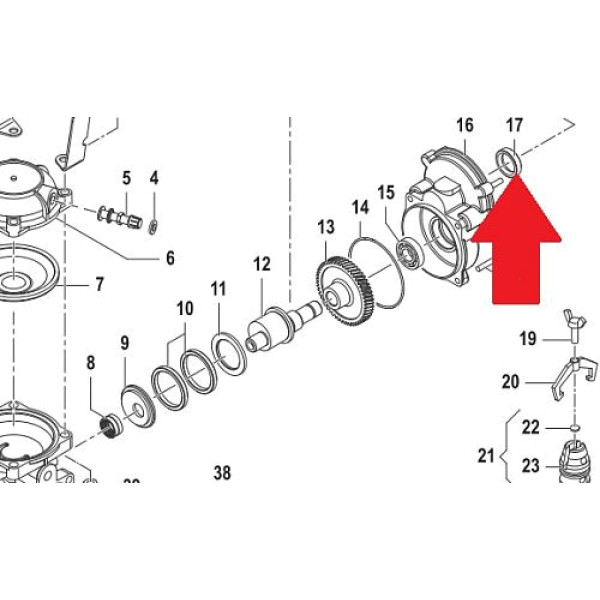 Сальник 15х30х7 насоса MC