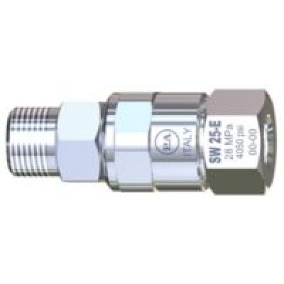 Поворотное устройство прямое SW25-E с подшипником из нерж. стали для консоли (нерж); 3/8"ш-3/8"г