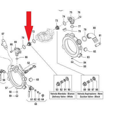 Клапан в сборе насоса IDS1401 Артикул: 1220009300