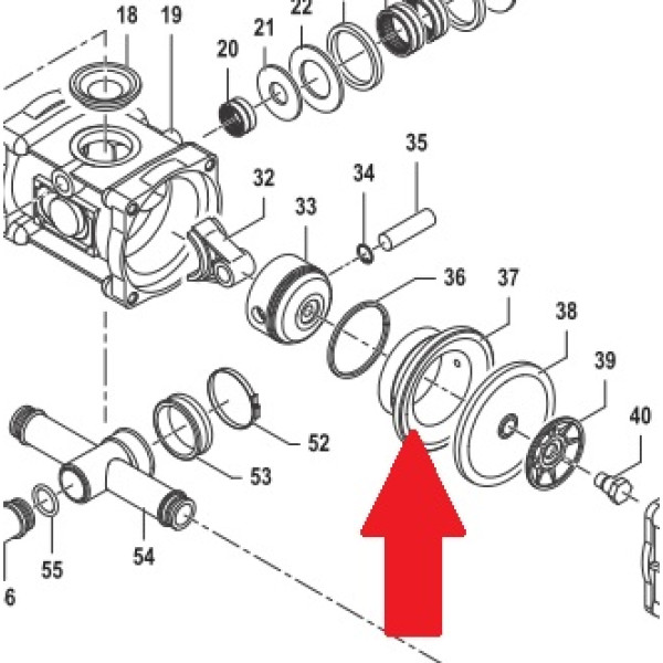 Цилиндр поршня d70 насоса BP60