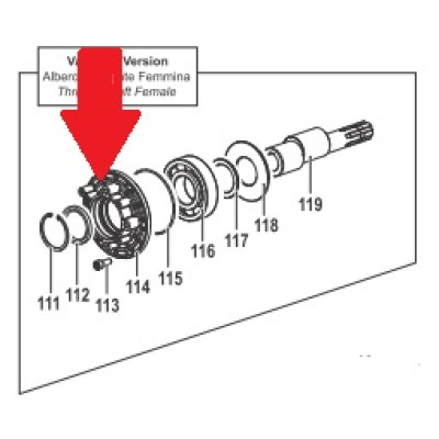 Фланец коленвала насоса BP300 - BPS330HS