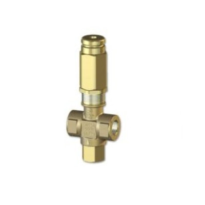 Клапан предохранительный VS 350; вход 2х3/8"г; By-pass 3/8"г 25 л/мин 390 бар