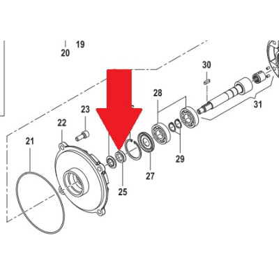 Кольцо насоса C610