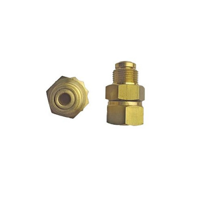 Поворотное устройство прямое для пистолета LR; (латунь); 3/8"ш-3/8"г