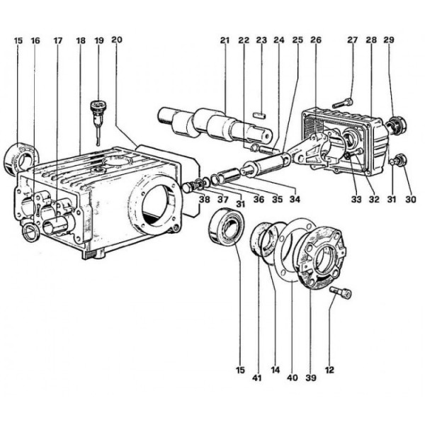 Торцевая крышка картера помпы WS151, WS102 Торцевая крышка картера помпы WS151, WS102