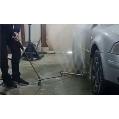 Копье для мойки днища на колесиках без пистолета 1500 мм вход 1/4 ш. выход 4 отверстия  ( без курка)