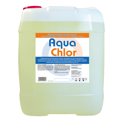 Щелочное не пенное моющее средство с хлором Aqua Chlor- 10л 