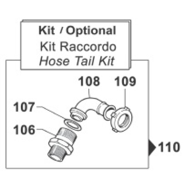 Фитинг насоса YA 130/150 