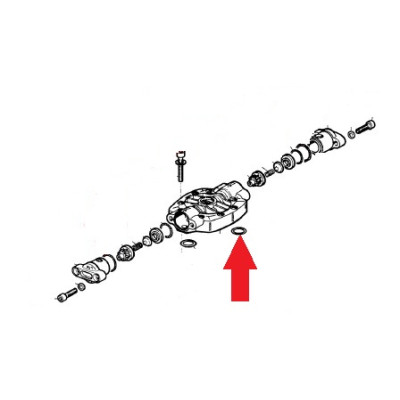 Кольцо 2,62X28,25 насоса APS145 (замена арт.1210003300)