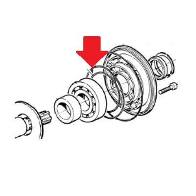 090164 Кольцо уплотнительное 2,62х158,42 насоса APS145