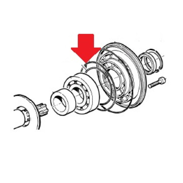 090164 Кольцо уплотнительное 2,62х158,42 насоса APS145