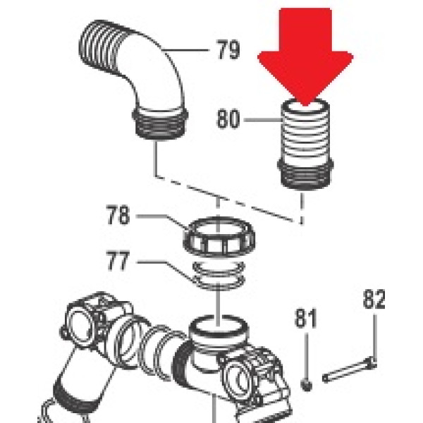 Фитинг 2"1/2; выход ёлочка 60 мм. насоса BP/BPS300