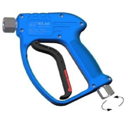 Курок распылительный RL 60 с поворотным фитингом, нерж. сталь, 60 бар; вход 1/2"г,  выход 1/2"г