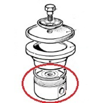 Поршень Ø70 к насосу с уплотнительным кольцом Ø70 в сборе к насосу BP40,60,105,151,205,235,241