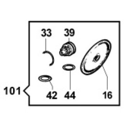 Ремкомплект насоса серии APS 141/166: мембрана NBR (KIT100)