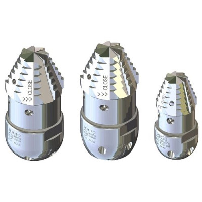 Форсунка каналопромывочная с роторной фрезой сопло 70; вход 1"г; бой 6Rх4S  