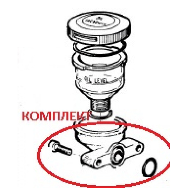 Крепление бачка для масла в сборе насоса APS 101/121