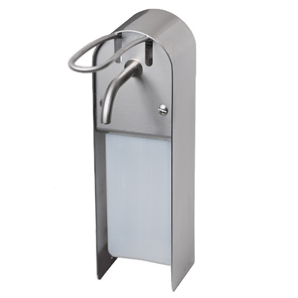 Дозатор мыла, нерж сталь, 1л, ручная дозировка