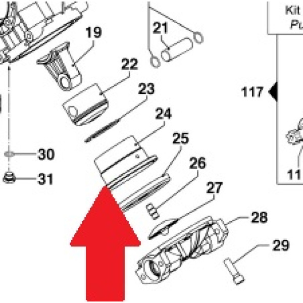 Втулка поршня D78X14,8 насоса IDS1401(1х3)-IDS2001(1х4)
