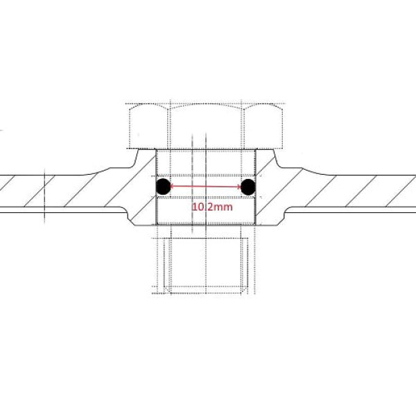 Болт M12X1,5 CH19 насоса BP, P, APS, IDS