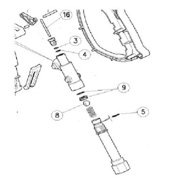 Ремкомплект курка распылительного RL 51