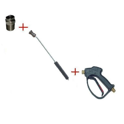 Распылительный пистолет в сборе с форсункой курок RL 26 М22х1,5ш  500 мм. (Изогнутый)