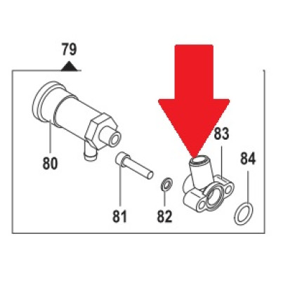 Фитинг подачи 1/2 насоса APS 31/41