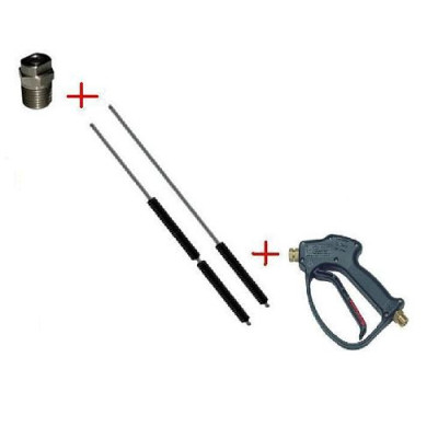 Распылительный пистолет в сборе с форсункой курок RL 26 М22х1,5ш  1500 мм.(Изогнутый)