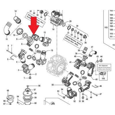 Всасывающий корпус насоса BPS260 Артикул: 3212004400C