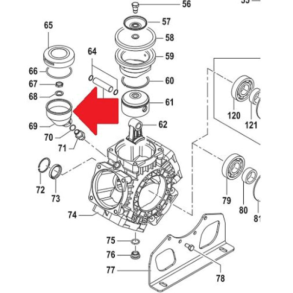 Бачок для масла насоса BPS260
