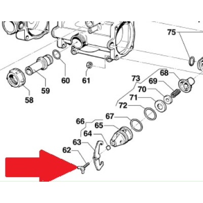 Держатель хомута клапана насоса МС20 - MC25