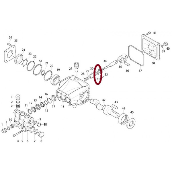 Диск опорный керамического поршня для ML CMP 2840, MLC-C 1813