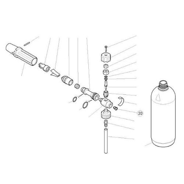 Форсунка 1,40 мм для эжектора (нерж).LS12