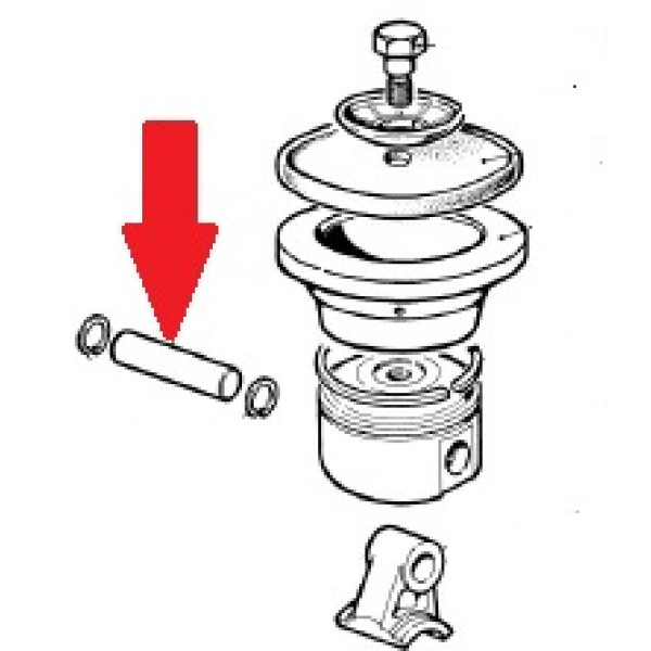 Палец шатуна Ø15х53 насоса BP; P