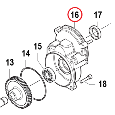 Супорт редуктора насоса MC 25 (замена арт.3002049100A)