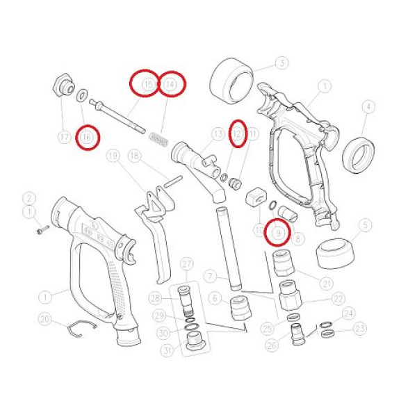 Ремкомплект курка RB 65 5x1 
