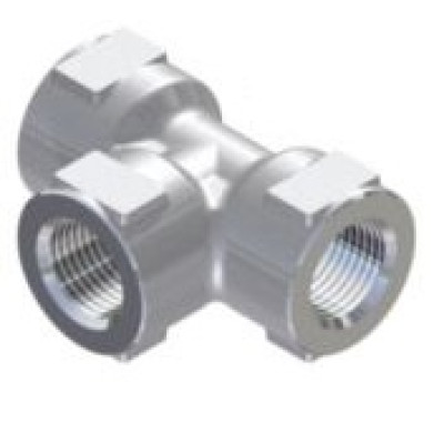 Тройник Т-образный г 1/2"; г 1/2"; г 1/2" нерж. 600 бар.