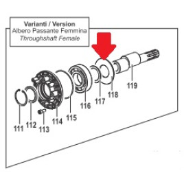 Шайба 55х115х3,5 подшипника насоса BP300