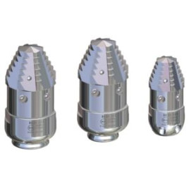 Форсунка каналопромывочная с роторной фрезой сопло 30; вход 1/2"г; бой 6Rх4S  