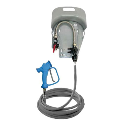 Сателлит на два средства + смыв 2-6 бар 1/2"ш.3/4"ш.без подачи воздуха шланг 15 метров + пистолет.