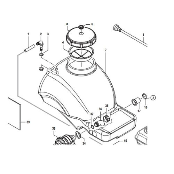 Бак для опрыскивателя CIS POLI-NE LT 120 X CRRC 120ECO