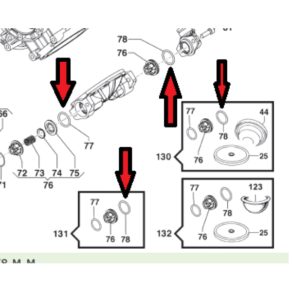 Кольцо 3,53х34,52  насоса IDS1401/1701