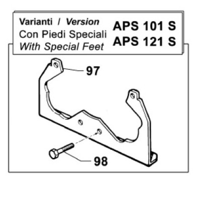 2400008300 Кронштейн специальный насоса APS101 - APS121