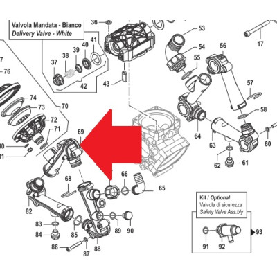 Всасывающий корпус насоса BP135 Артикул: 3214004700