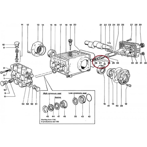 Кольцо болта поршня для насоса WS151 Royal Press арт. GUGO01036
