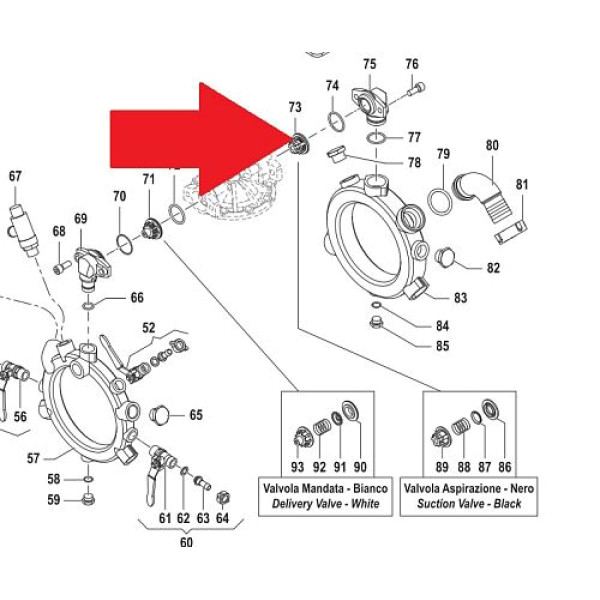 Клапан в сборе насоса IDS1401 Артикул: 1220008800
