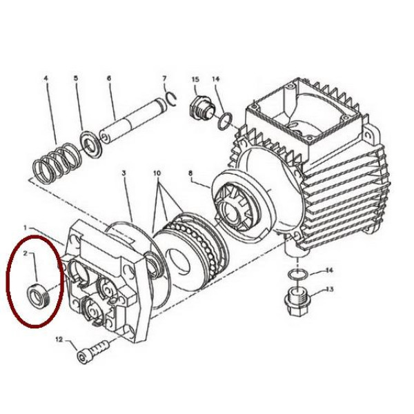 Запчасти для АВД  Kranzle комплект сальников для АВД К 1132, К 1150, К 1151, HD 10/120
