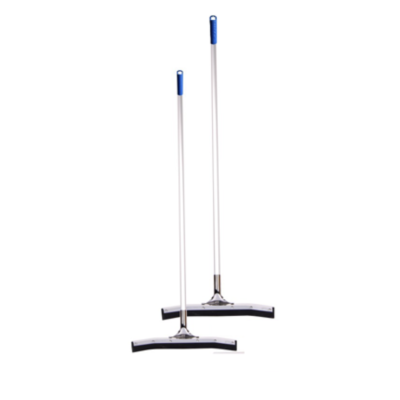 Сгон воды для пола стальной изогнутый 75см с мягкой вспененной резиной и рукояткой Klimi H1734